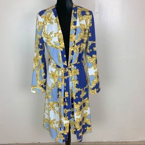 Multi colored kimono size 14
